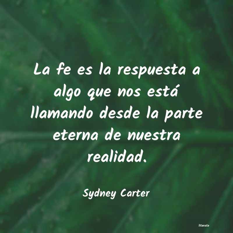 frases de Sydney Carter