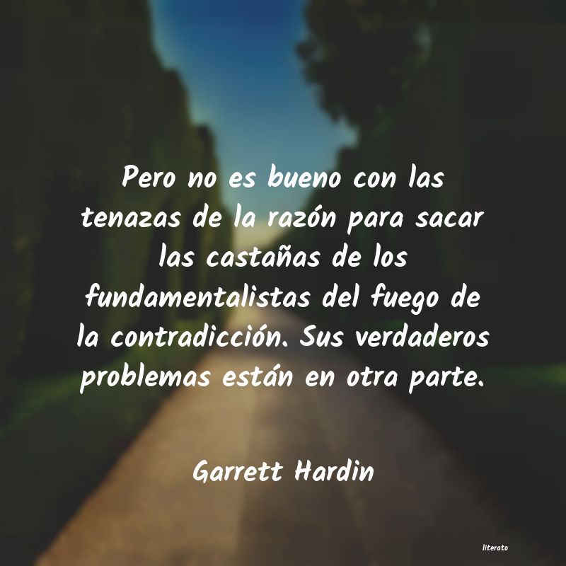 Frases de Garrett Hardin