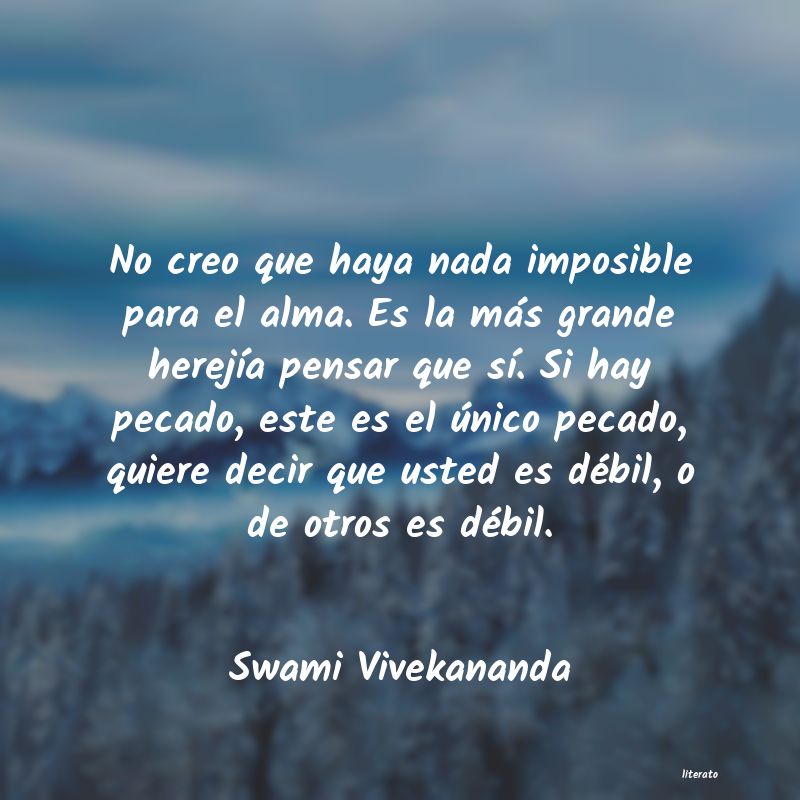 Frases de Swami Vivekananda