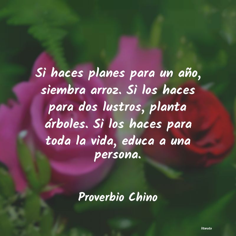 Frases de Proverbio Chino