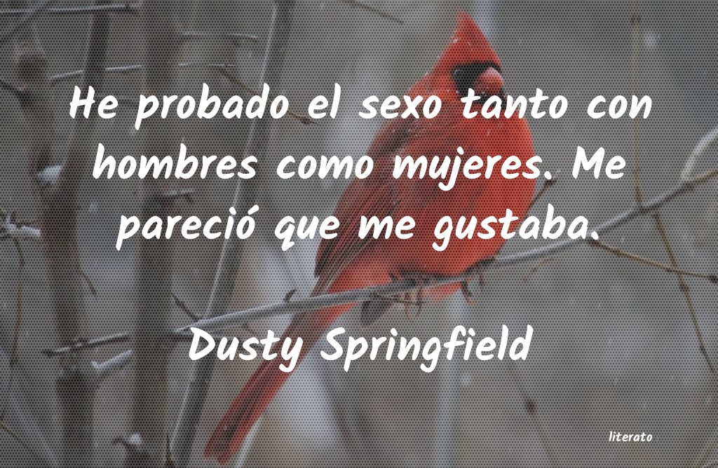 frases de Dusty Springfield