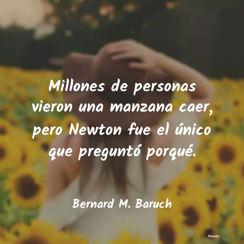 Frases de Bernard M. Baruch