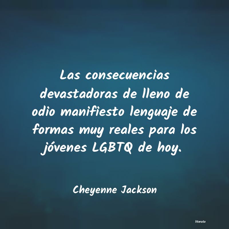 frases de Cheyenne Jackson