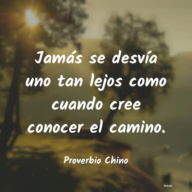 Frases de Proverbio Chino