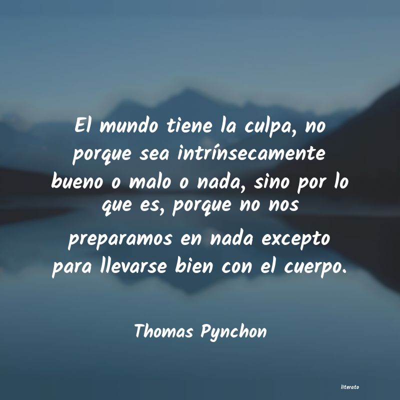 Frases de Thomas Pynchon