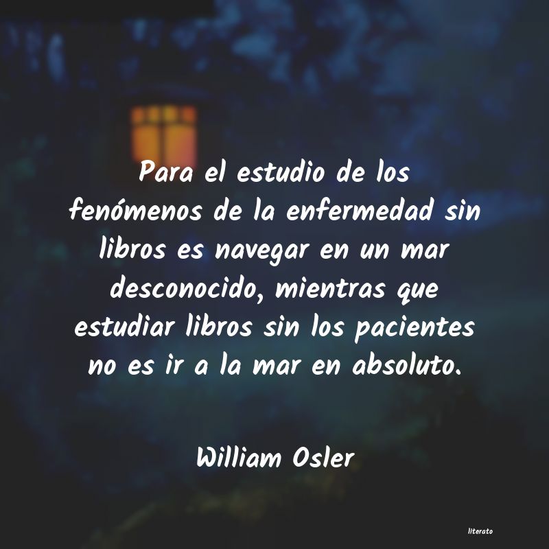 Frases de William Osler