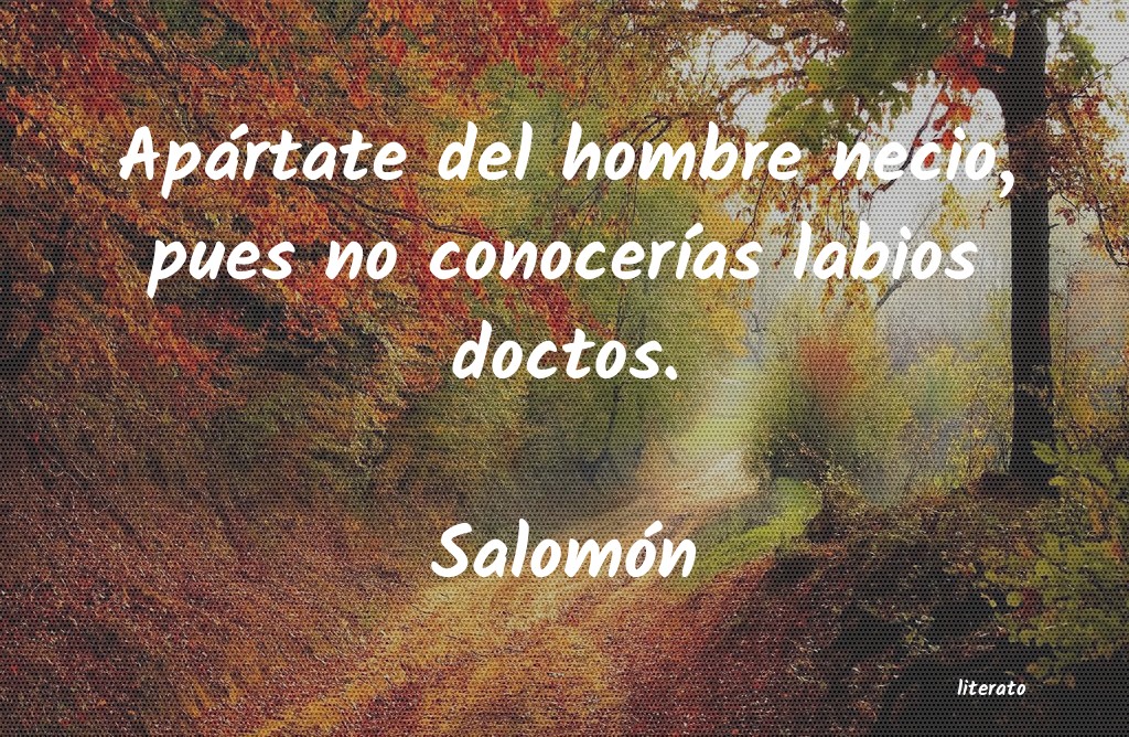 Frases de Salomón