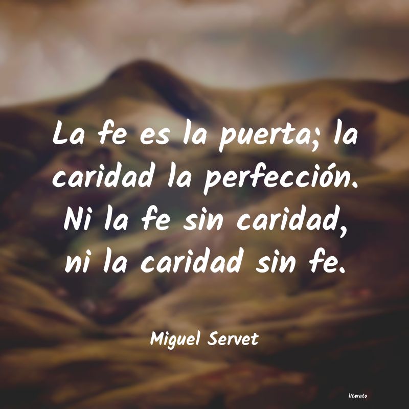 Frases de Miguel Servet