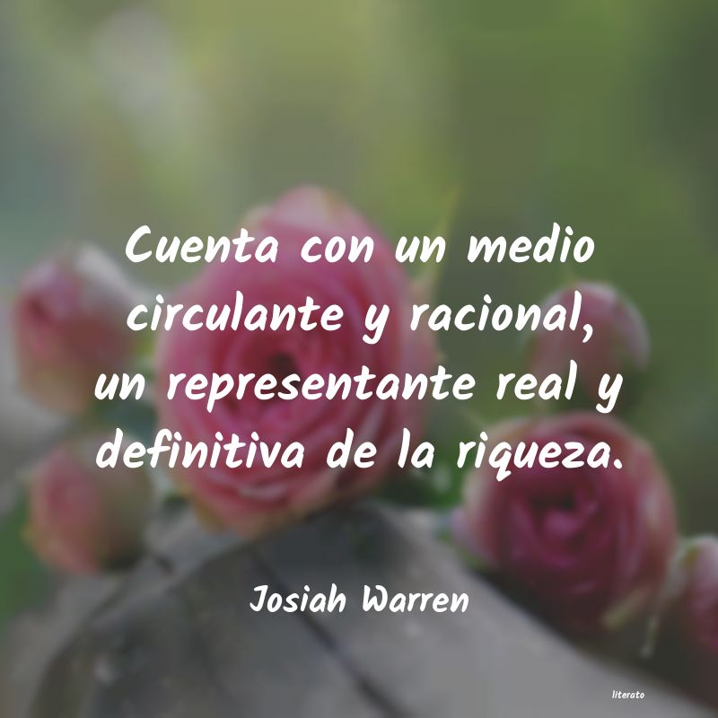 frases de Josiah Warren