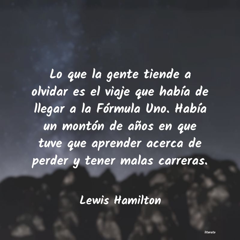 Frases de Lewis Hamilton