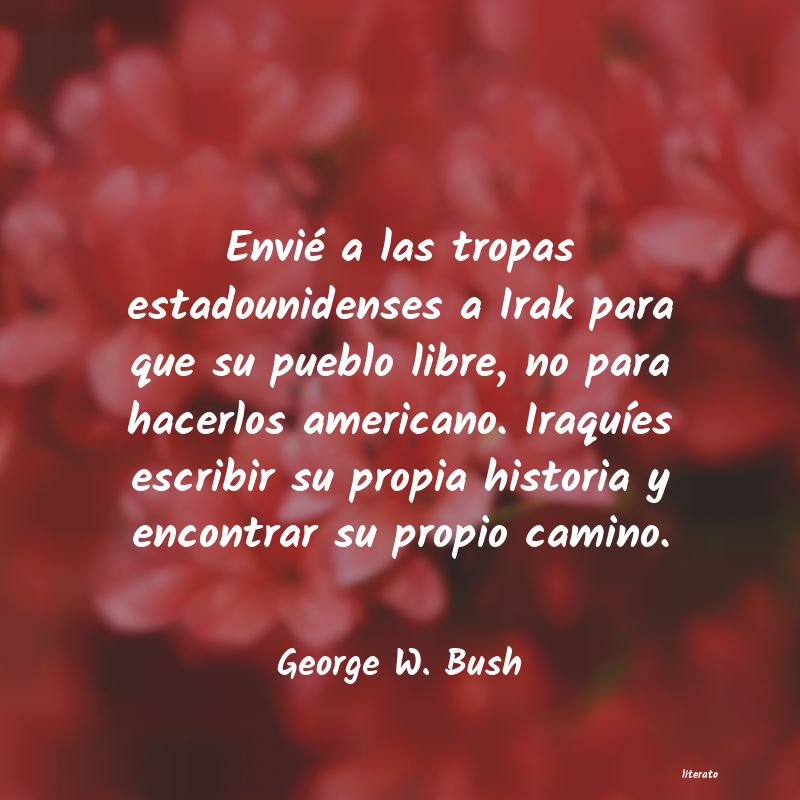 frases de George W. Bush