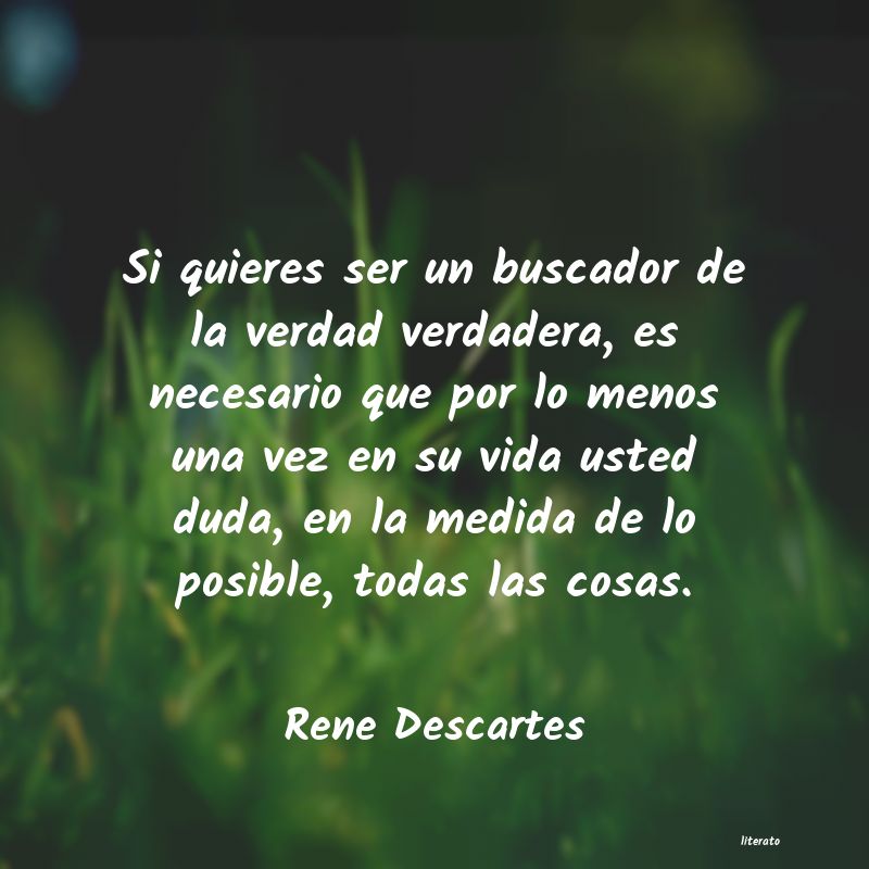 frases de Rene Descartes