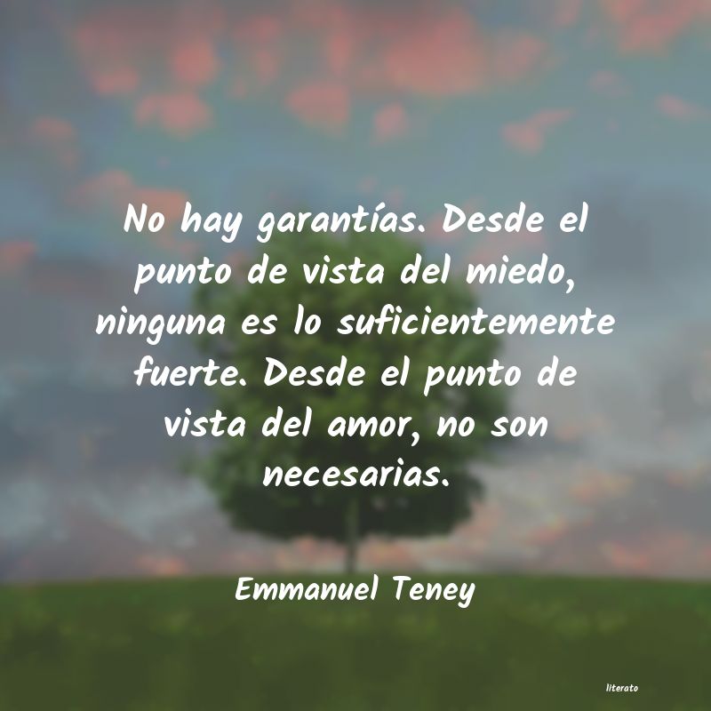 Frases de Emmanuel Teney