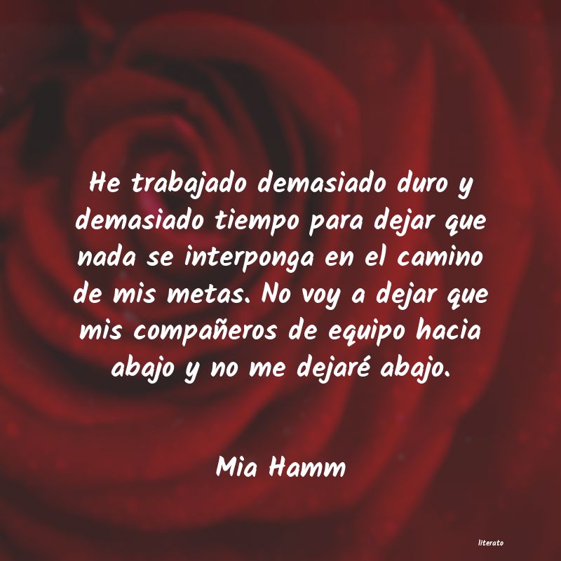frases de Mia Hamm