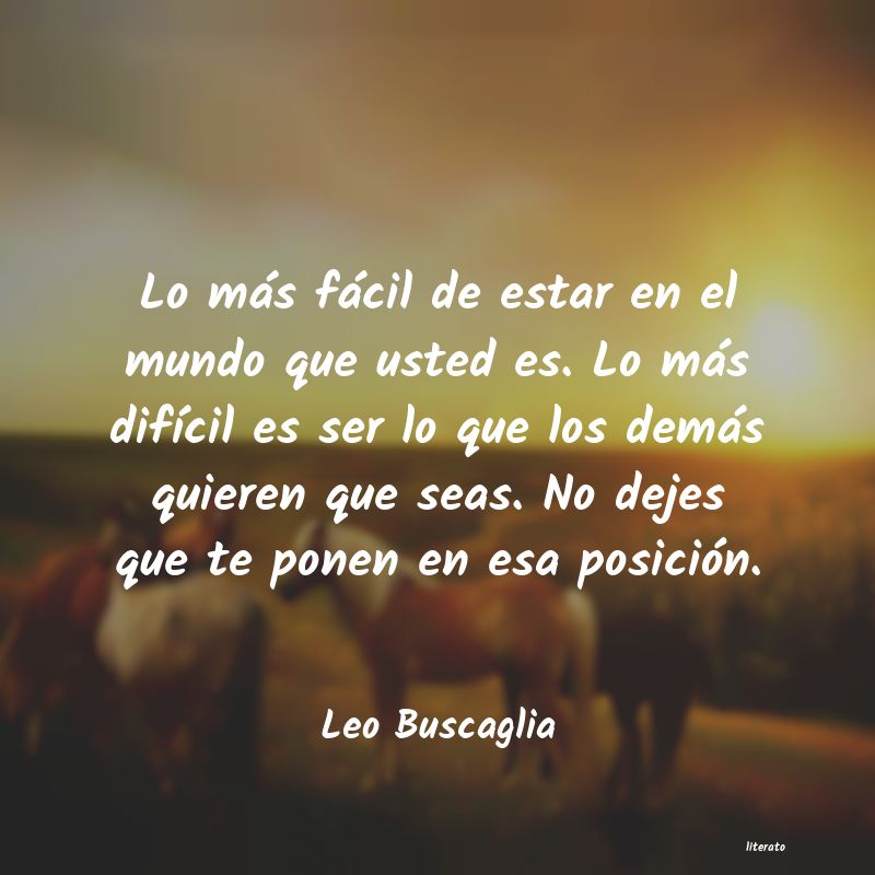 Frases de Leo Buscaglia