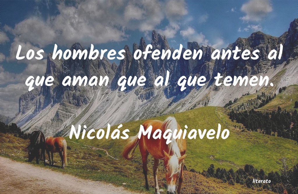 frases de Nicolás Maquiavelo