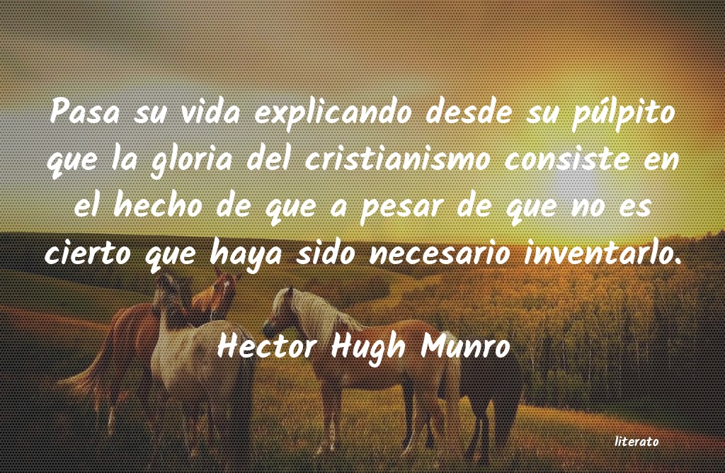 frases de Hector Hugh Munro