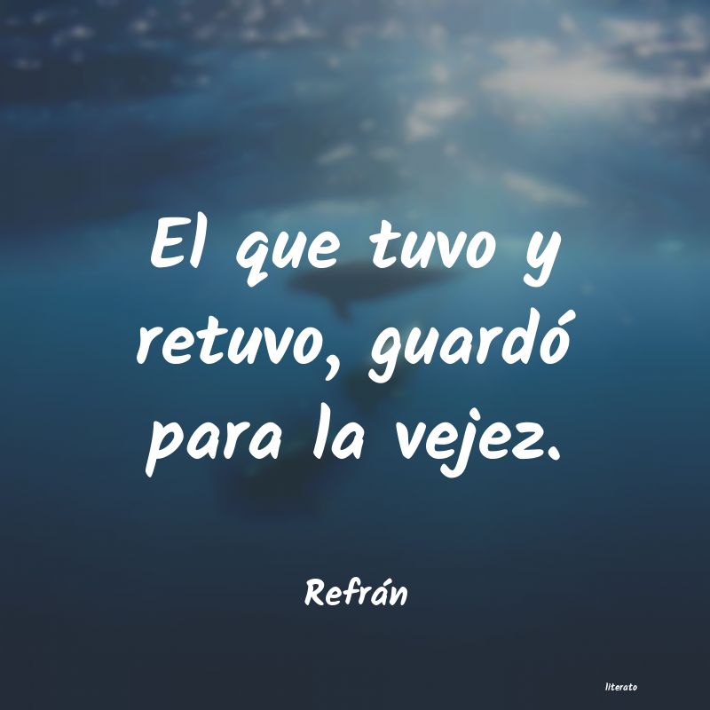 Frases de Refrán