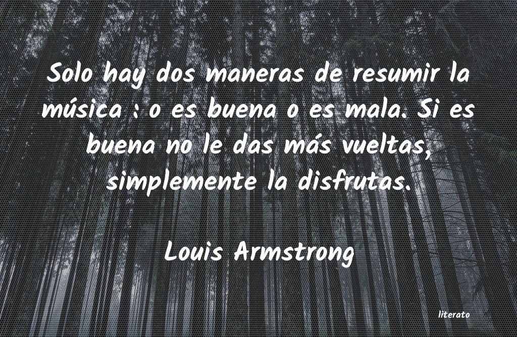 frases de Louis Armstrong