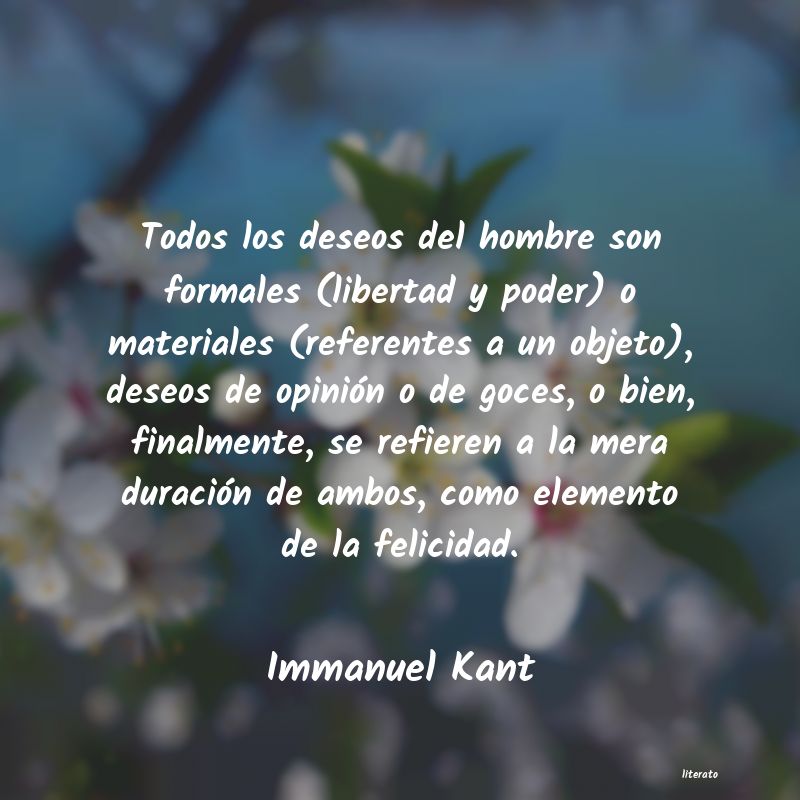 Frases de Immanuel Kant