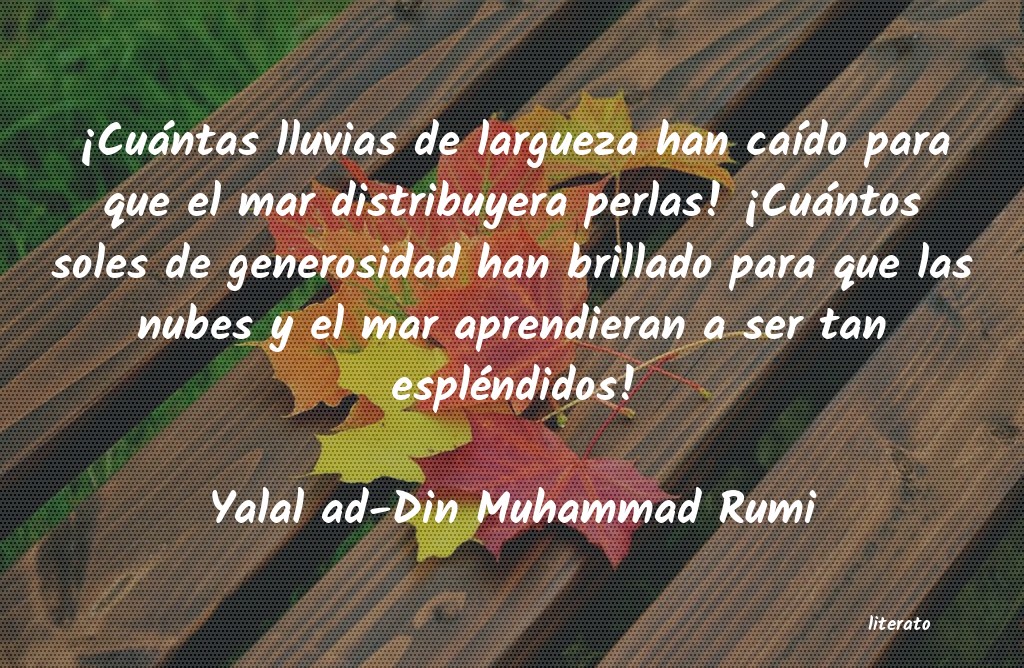 Frases de Yalal ad-Din Muhammad Rumi