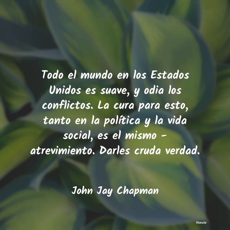 frases de John Jay Chapman