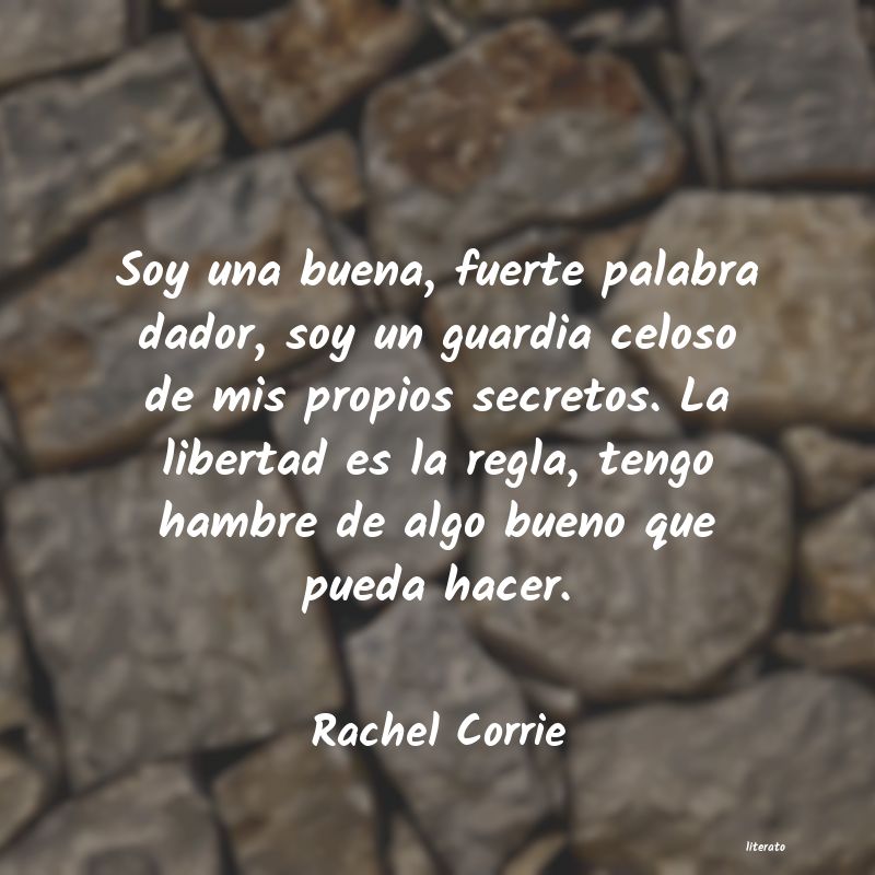 frases de Rachel Corrie