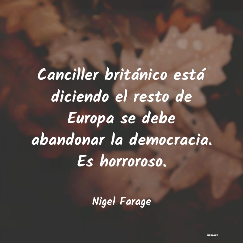 Frases de Nigel Farage