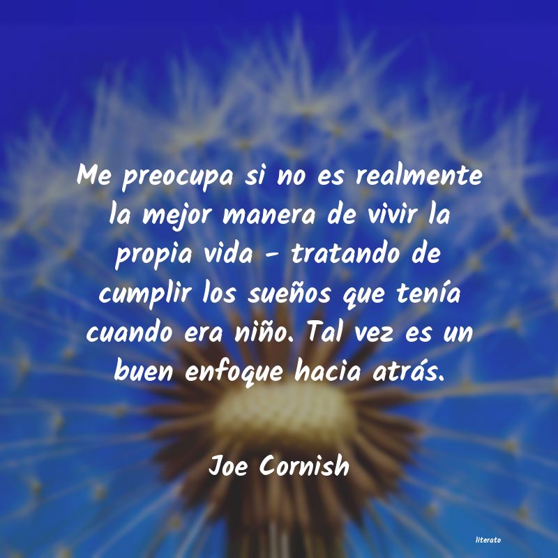 Frases de Joe Cornish