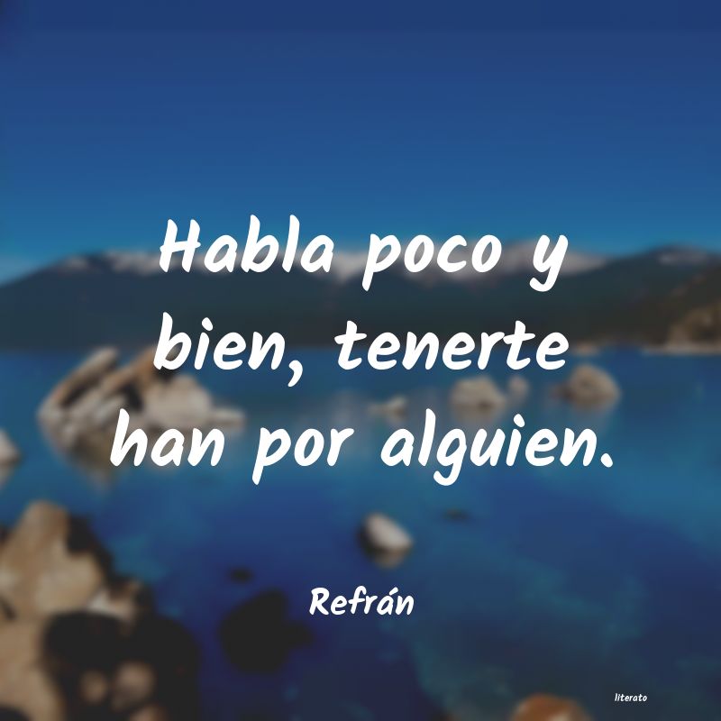 Frases de Refrán