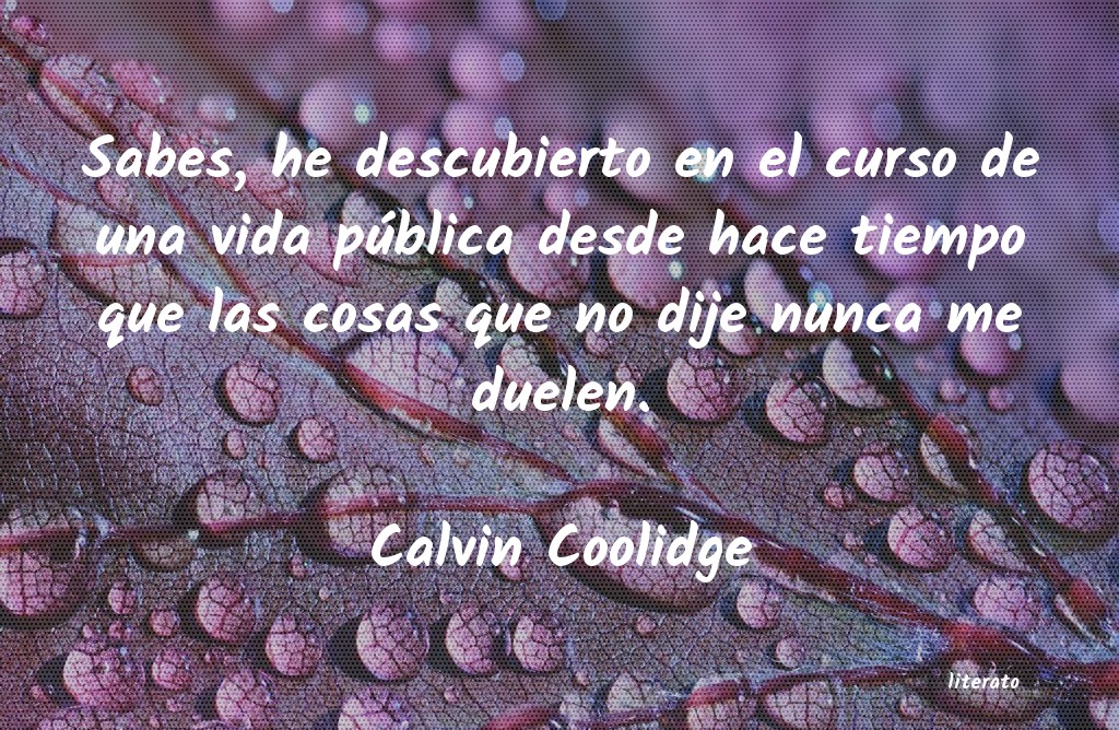 Frases de Calvin Coolidge