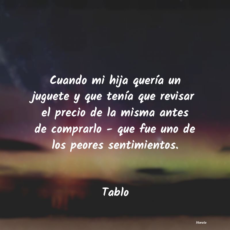 Frases de Tablo