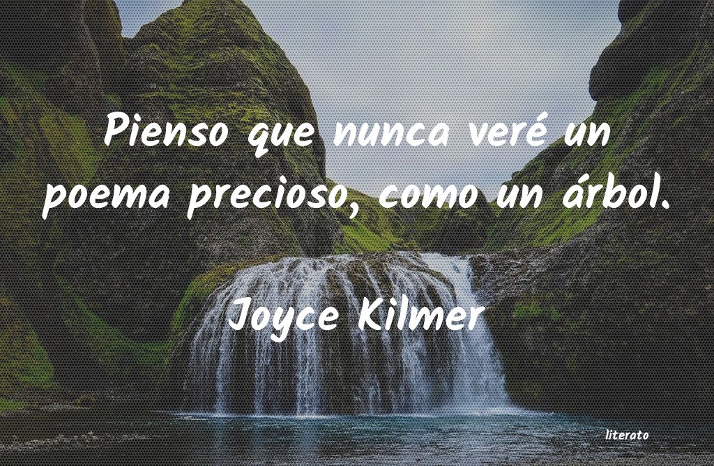 frases de Joyce Kilmer