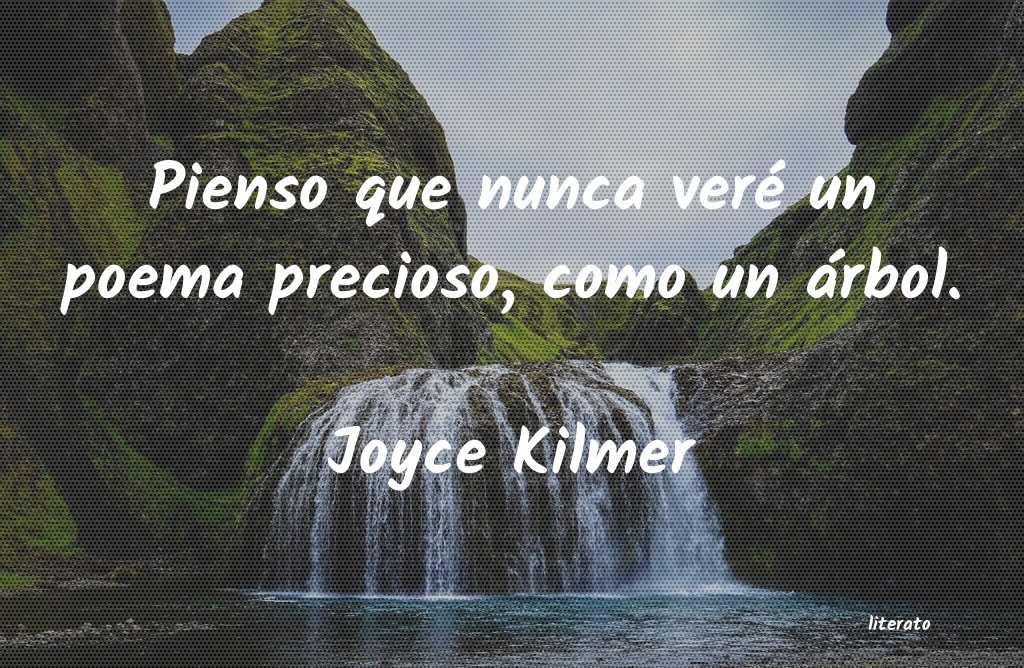 Frases de Joyce Kilmer