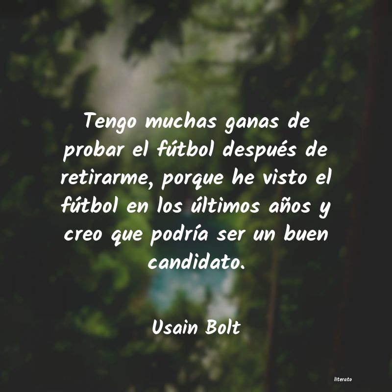 frases de Usain Bolt