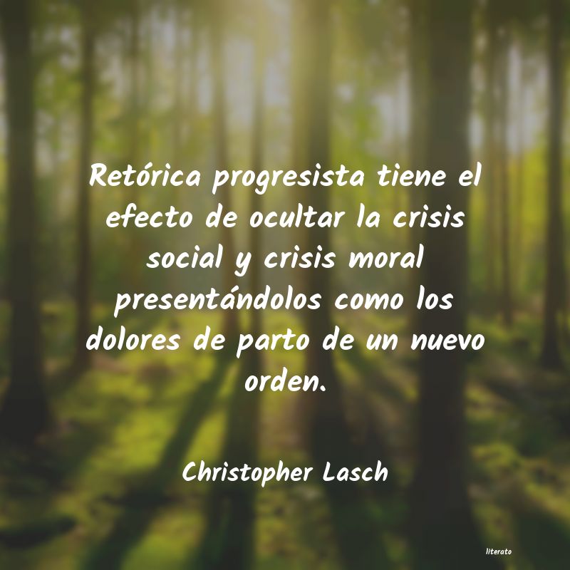 frases de Christopher Lasch