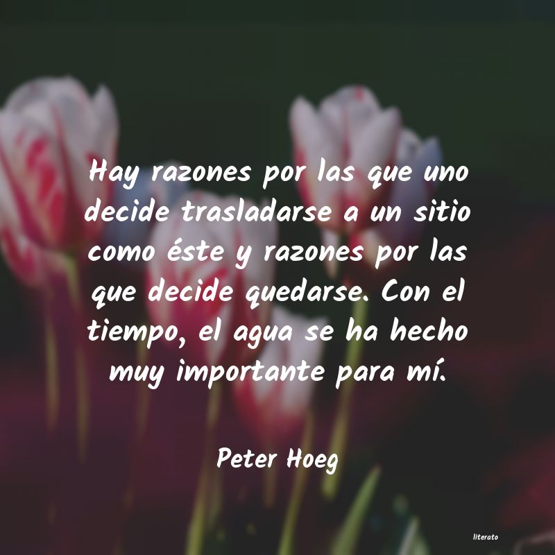 Frases de Peter Hoeg