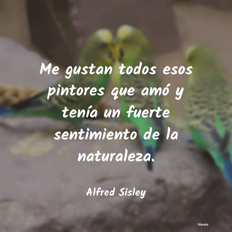frases de Alfred Sisley