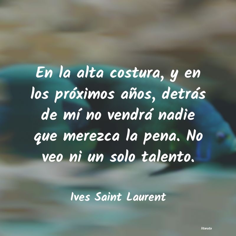 frases de Ives Saint Laurent