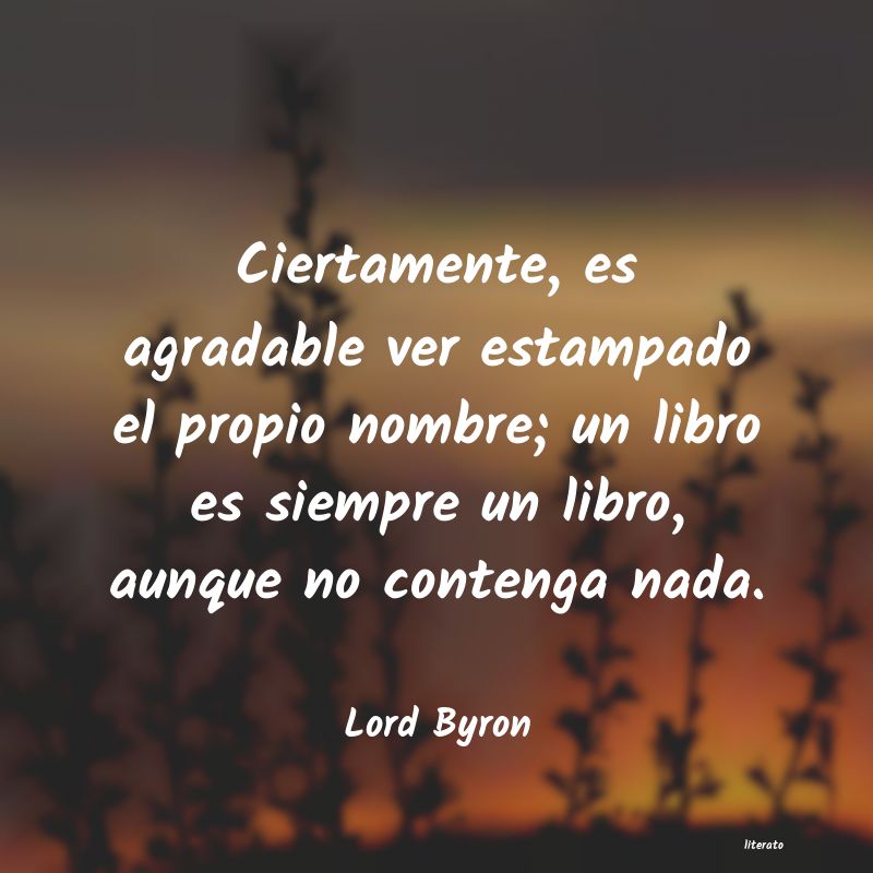 Frases de Lord Byron