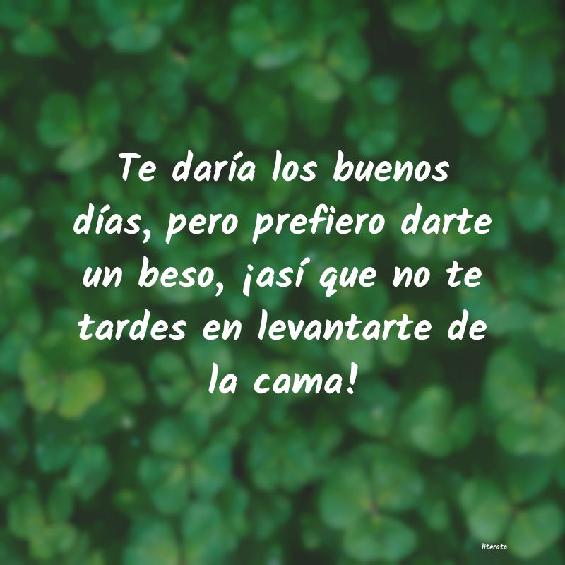 Poemas cortos de buenos días - Literato