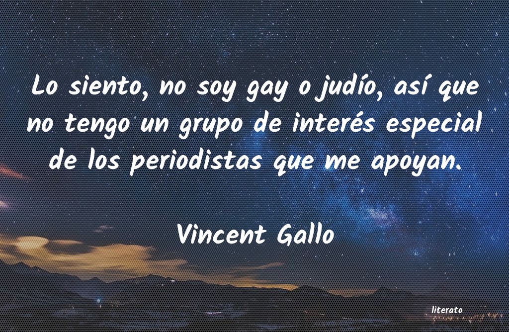 Frases de Vincent Gallo
