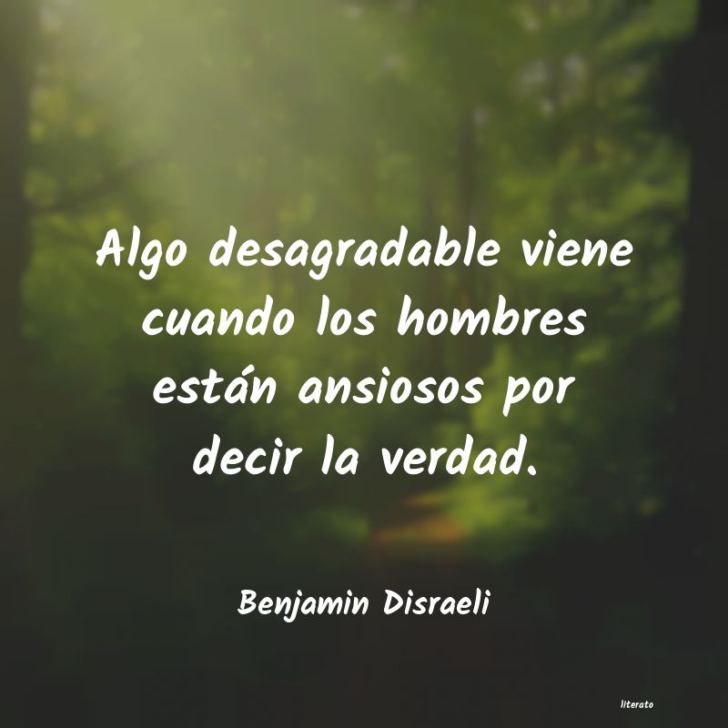 frases de Benjamin Disraeli