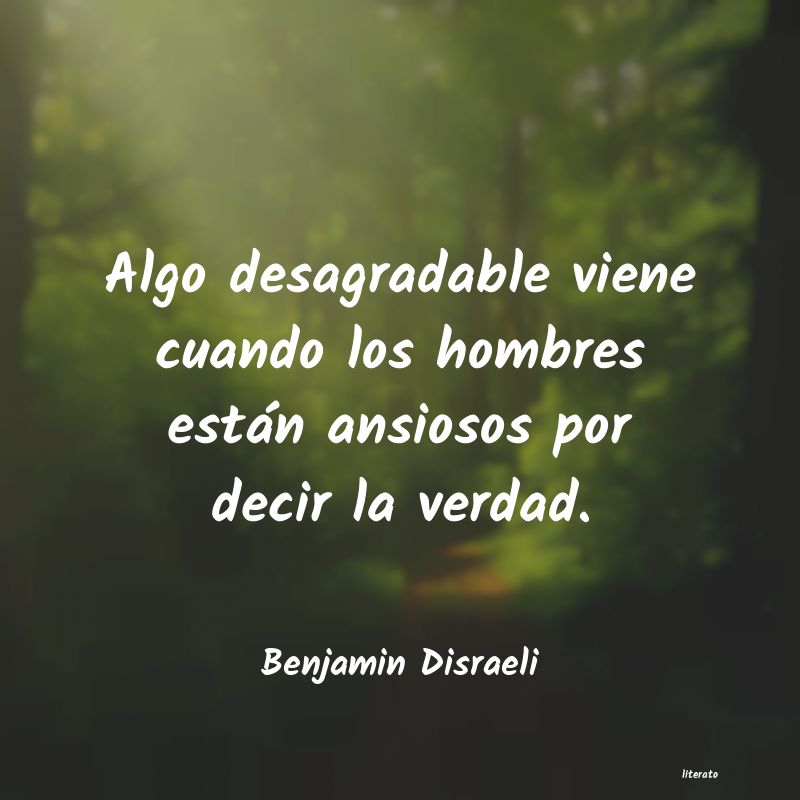 Frases de Benjamin Disraeli