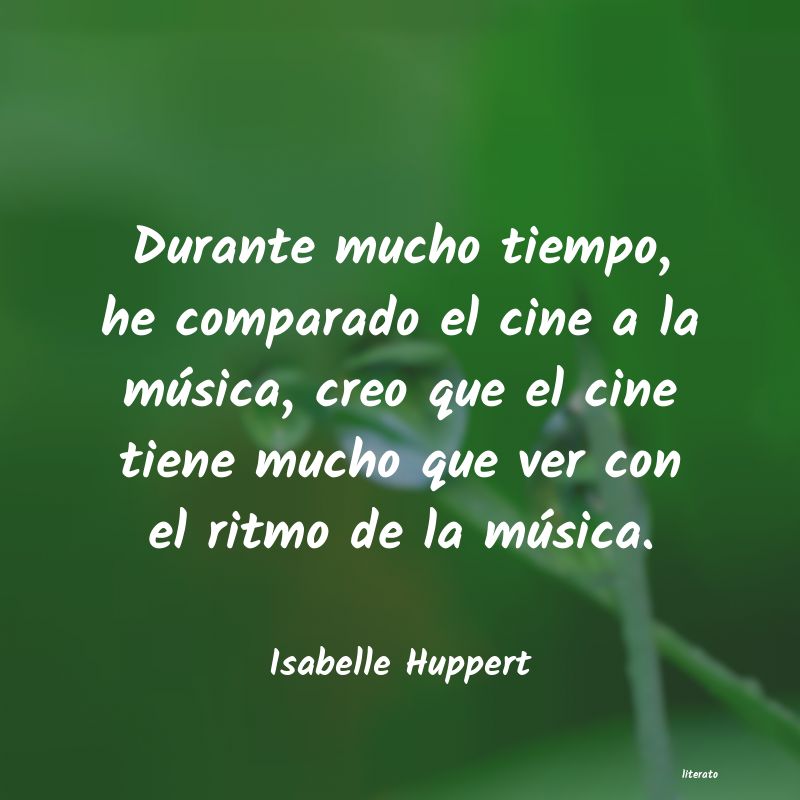 frases de Isabelle Huppert