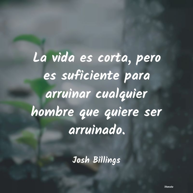 Frases de Josh Billings