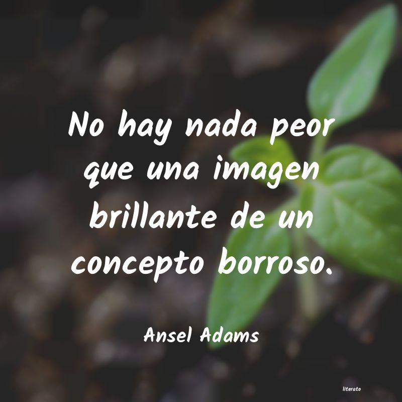 frases de Ansel Adams