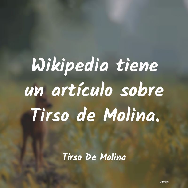 frases de Tirso De Molina