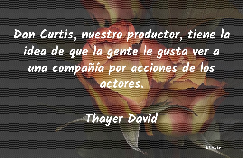 frases de Thayer David