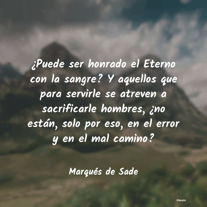 Frases de Marqués de Sade